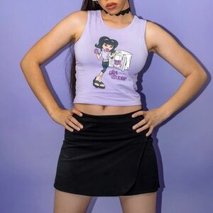 Cakeworthy x Bratz girl dinner crop tank top 3X NWT